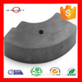 RoHS/ REACH/SGS certificated arc ferrite magnet with holes customized
